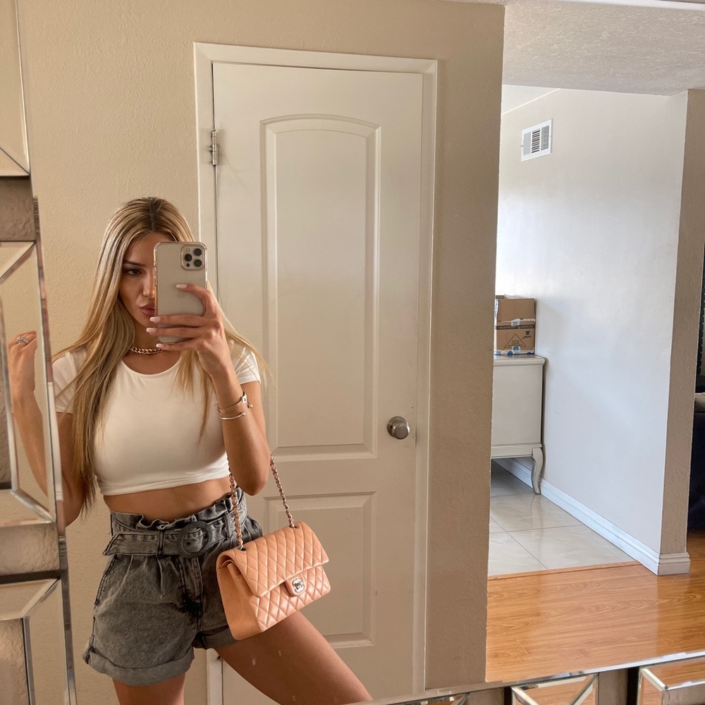 Basic White Crop Top - image 3